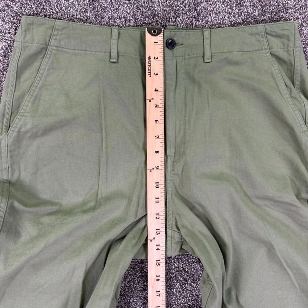 Rag & Bone Jones Pant Womens 12 Olive Green Chino Straight‎ Leg Trousers Casual